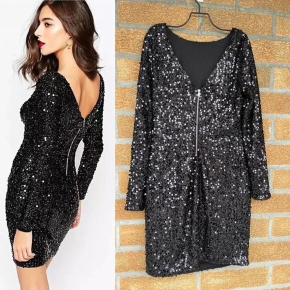 Warehouse London Sequin evening dress size 8 - Picture 2 of 14